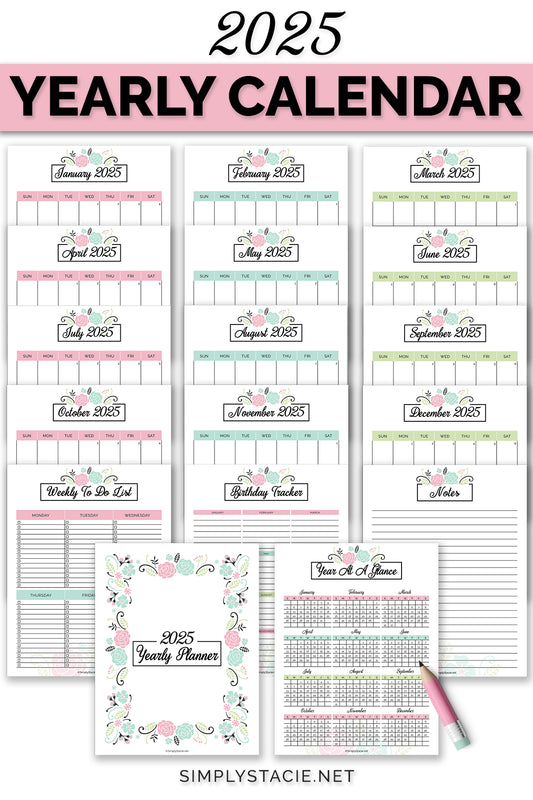 2025 Yearly Planner