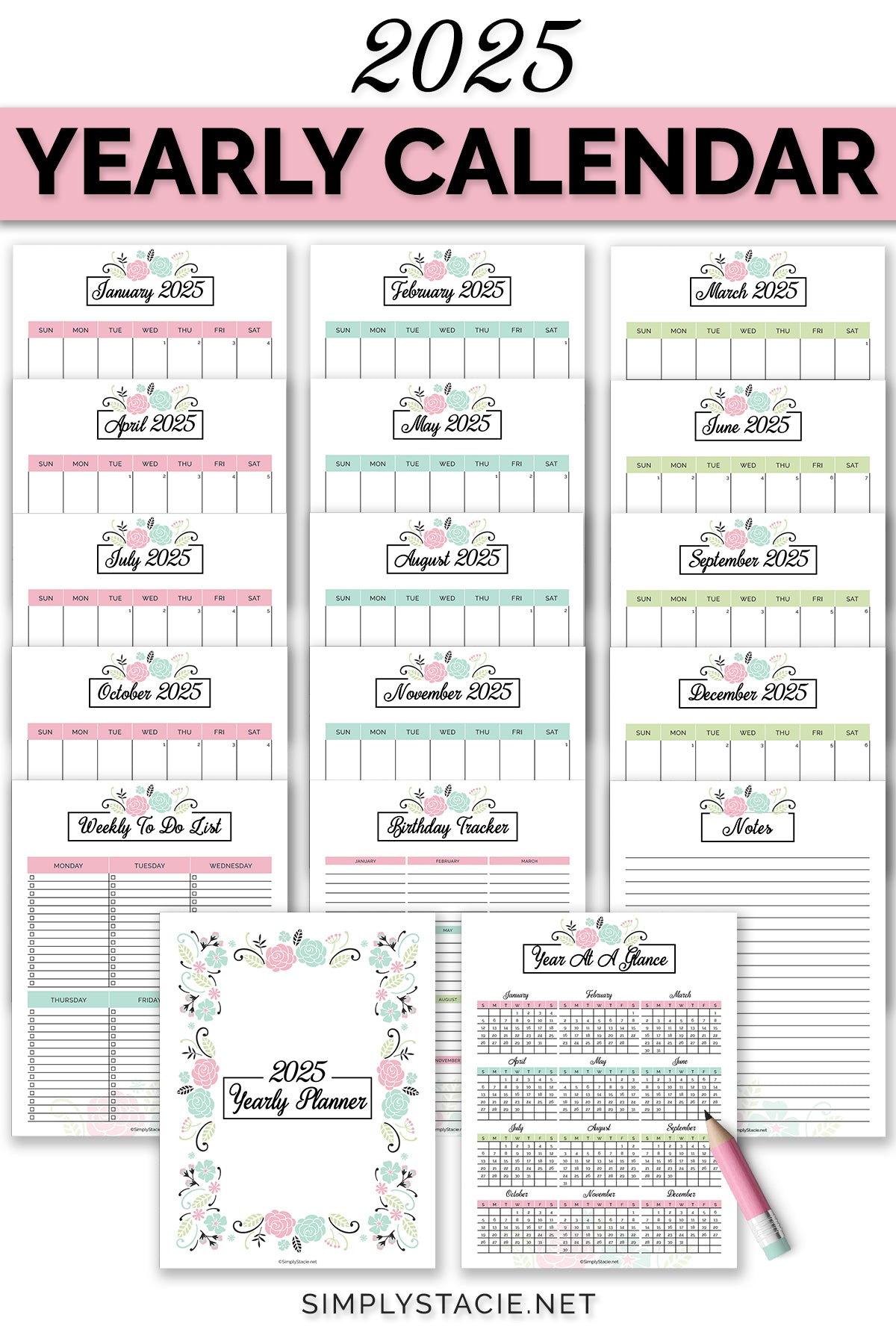 2025 Yearly Planner